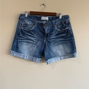 Maurices Dark Blue Jean Shorts